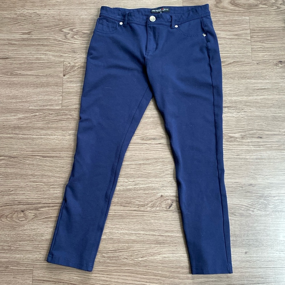 Miss Ashley petite navy blue dress pants